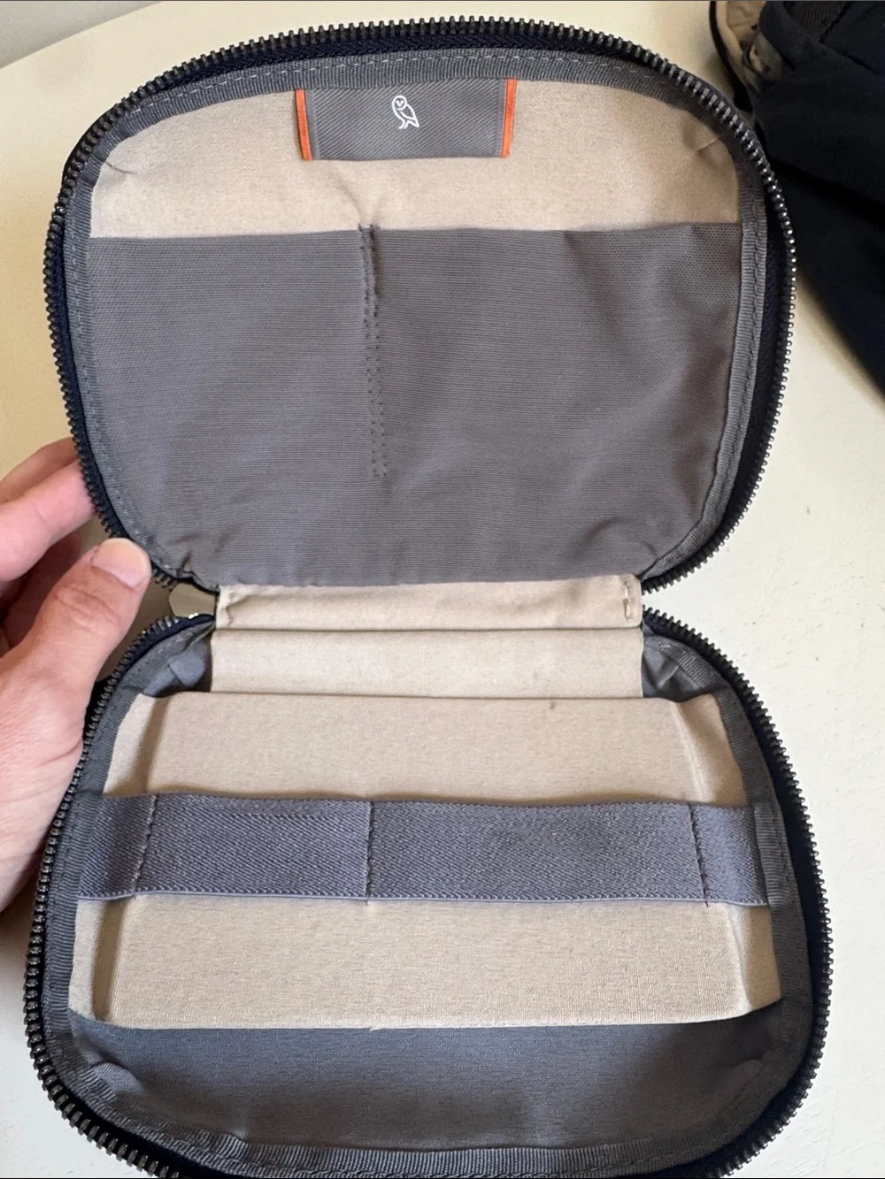 Bellroy Navy Tech Kit Compact Travel Pouch for Cords & Chargers